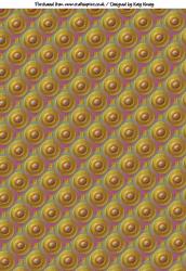 Metallic Medallions Backing Paper in Gold and Purple