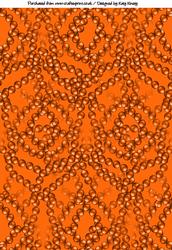 Orange Beads Backing Paper