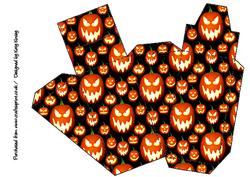 Halloween Pumpkins Cake Slice Gift Box