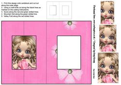 Caroline Foldback Card with Simple Pyramage