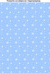Blue and White Stars Backing Paper