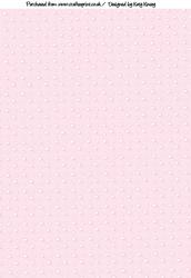 Raindrop Hearts in Pink Backing Paper