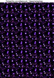 Lilac Stars and Hearts on Black Backing Paper