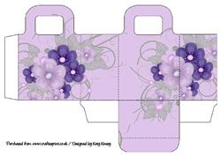 Lilac Floral Bouquet Gift Bag