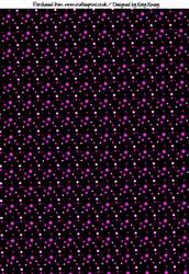 Hot Pink Stars on Black Backing Sheet