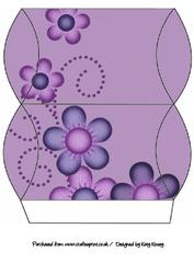 Violet Blooms Pillow Gift Box