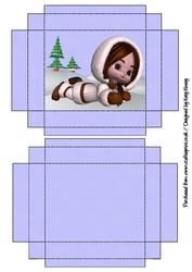 Eskimo Kisses Christmas Gift Box Girl