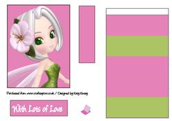 Fairy Fancies Easel Card in Pink