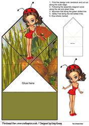 Dotty Ladybird Pop Up Spring Card