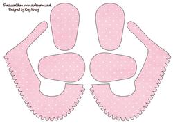 3D Baby Shoes in Pink Polka Dots