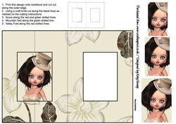 Edwina Foldback Card with Simple Pyramage