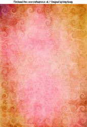 Pink Grapefruit Swirl Backing Paper