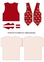Christmas Baubles Shaped Waistcoat Card