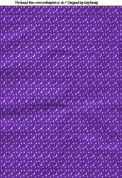 Moon and Stars on Purple Backing Paper