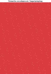 Red Fairy Dust Backing Paper