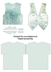 Winter Time Waistcoat Shaped Card
