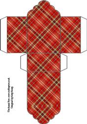 Red Tartan Tag Gift Box