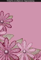 Full Bloom Backing Paper in Pink