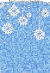 Snowflake Strands Backing Paper