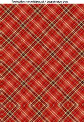 Red Tartan Backing Paper