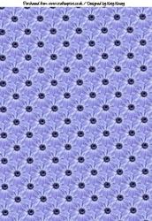 Blue Floral Backing Paper
