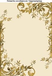 Leaf It Out in Gold Backing Paper