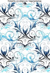 Blue Flourish Background Sheet