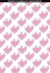 Soft Pink Hearts Backing Paper