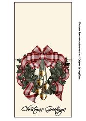Christmas Wreath Over the Edge Card