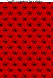 Red Roses Backing Paper
