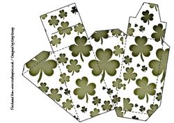 Lucky Shamrocks Cake Slice Gift Box