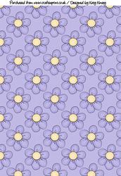 Lilac Flowers Backing Paper