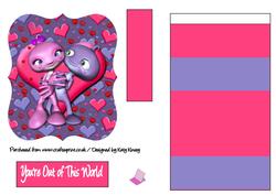 You're Out of This World Bracket Easel Card