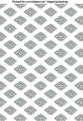 Silver Roses Backing Paper