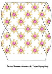 Pink and Yellow Daisy Pillow Gift Box