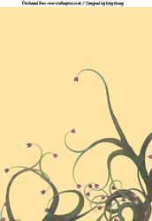 Enchanted Forest in Yellow Backing Paper