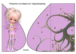 Lissie Fairy Teardrop Card
