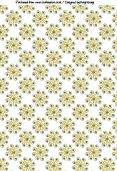 Jewelled Swirl Backing Paper in Gold and Green