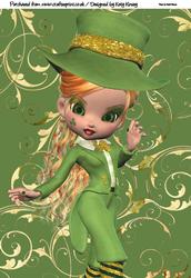 Lisa Leprechaun A4 Topper St Patricks Day