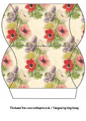 Soft Poppies Pillow Gift Box