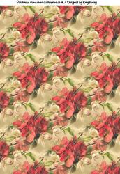 Vintage Floral Spray Backing Paper