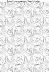Soft White Roses Backing Paper