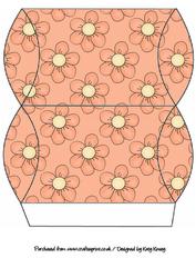 Orange Flowers Pillow Gift Box