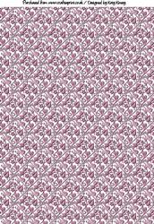 Leaves in Pink Backing Paper