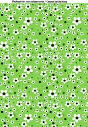 Daisy Daisy Backing Paper in Green