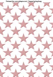 Red Stars Backing Paper