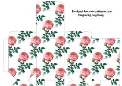 Rose in Bloom Tall Slim Gift Box