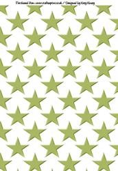 Green Stars Backing Paper