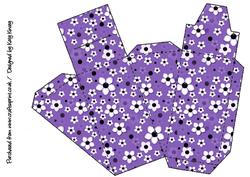 Daisy Daisy in Purple Cake Slice Gift Box