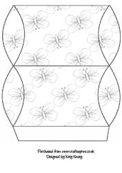 White Butterflies Pillow Gift Box